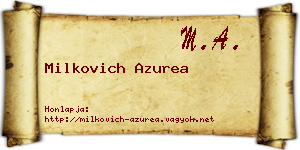 Milkovich Azurea névjegykártya